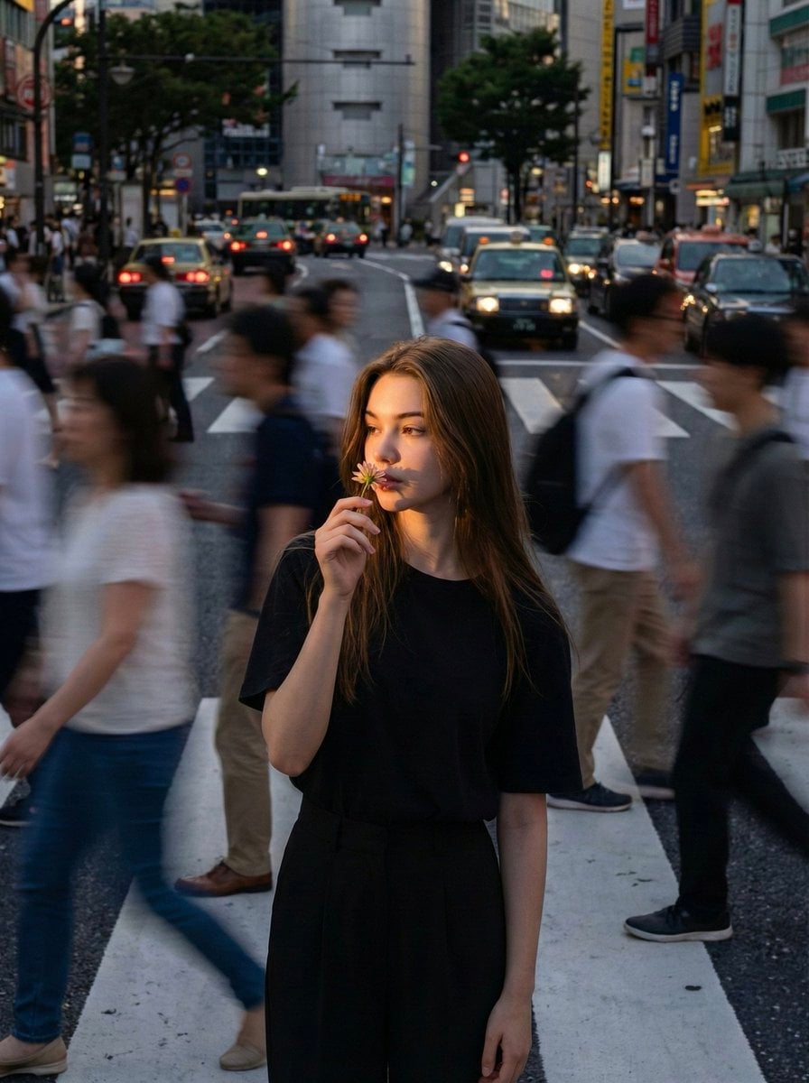 image generation prompt photorealistic cinematic street photography documentary aesthetic ultra-high identity…