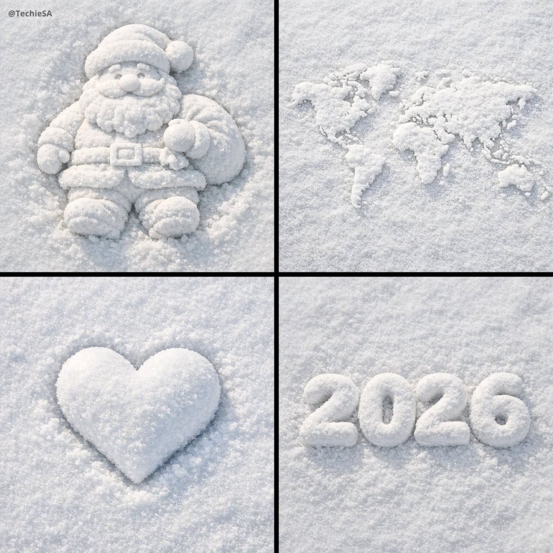 Create a 3D of [OBJECT] made of white snow. The voluminous are lying…