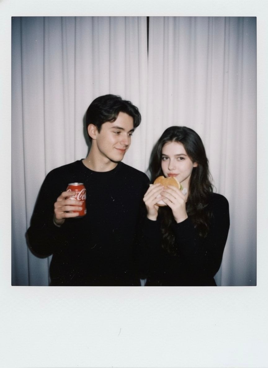 image generation prompt Polaroid- candid photography camera style Pol…