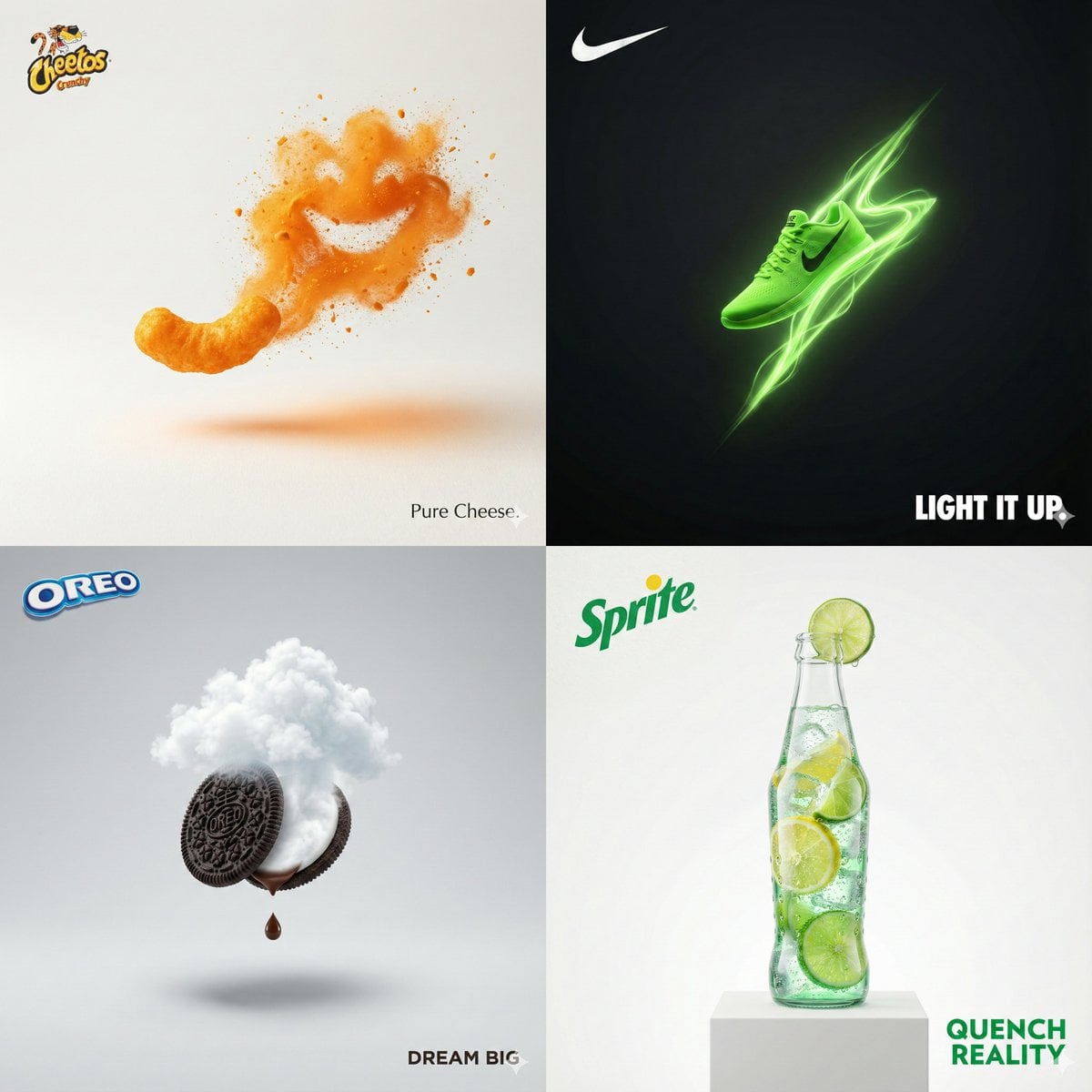 Visualize INPUT: [PRODUCT/BRAND] Create a surreal minimalist photorea…