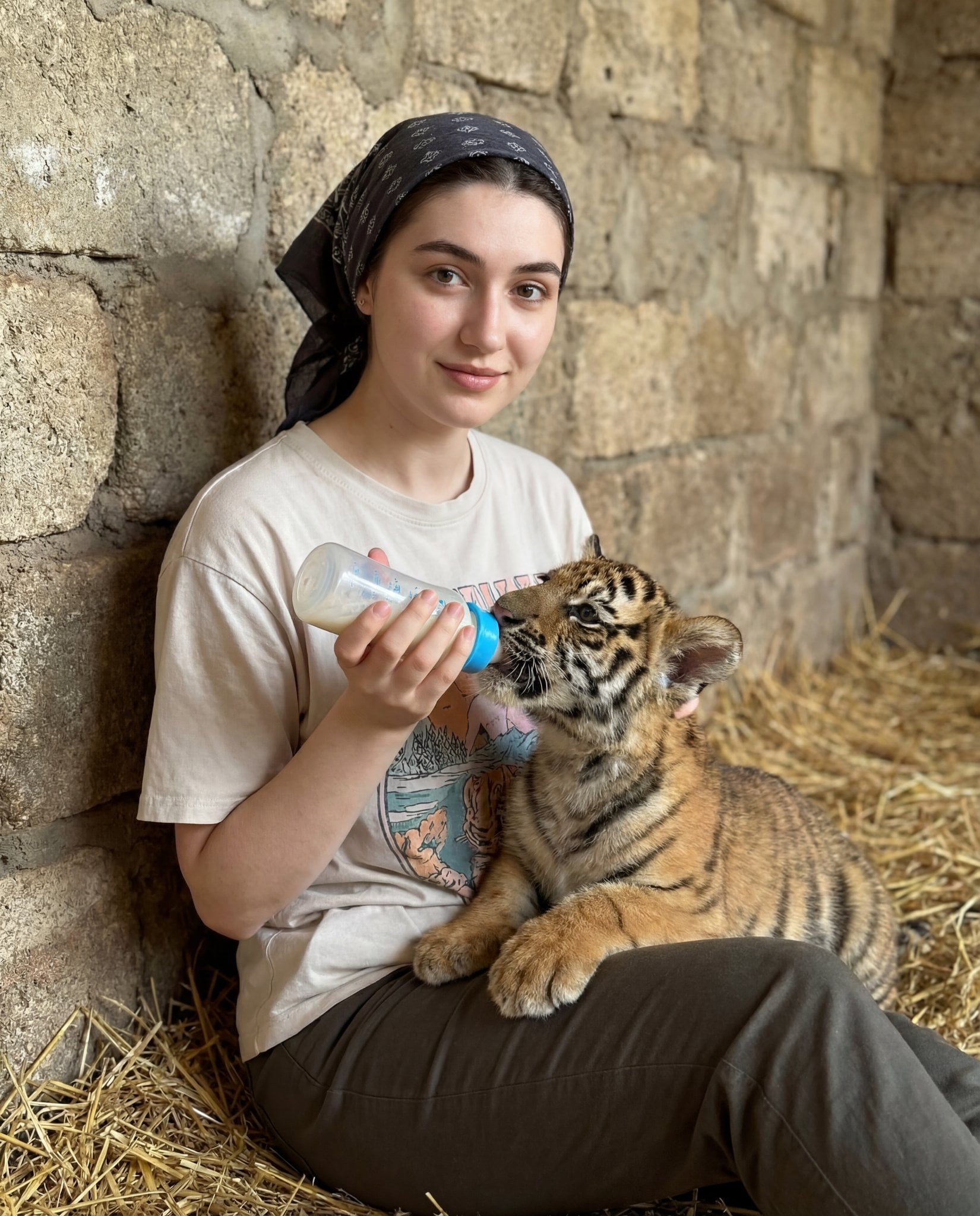scene type lifestyle portrait with animal interaction framing medium…