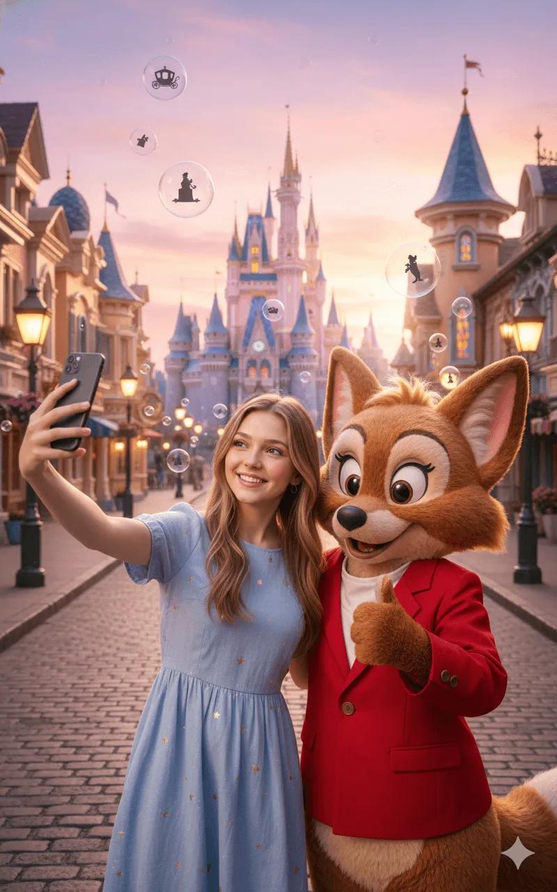 Objective Create a joyful cinematic fantasy photograph set in a magic…
