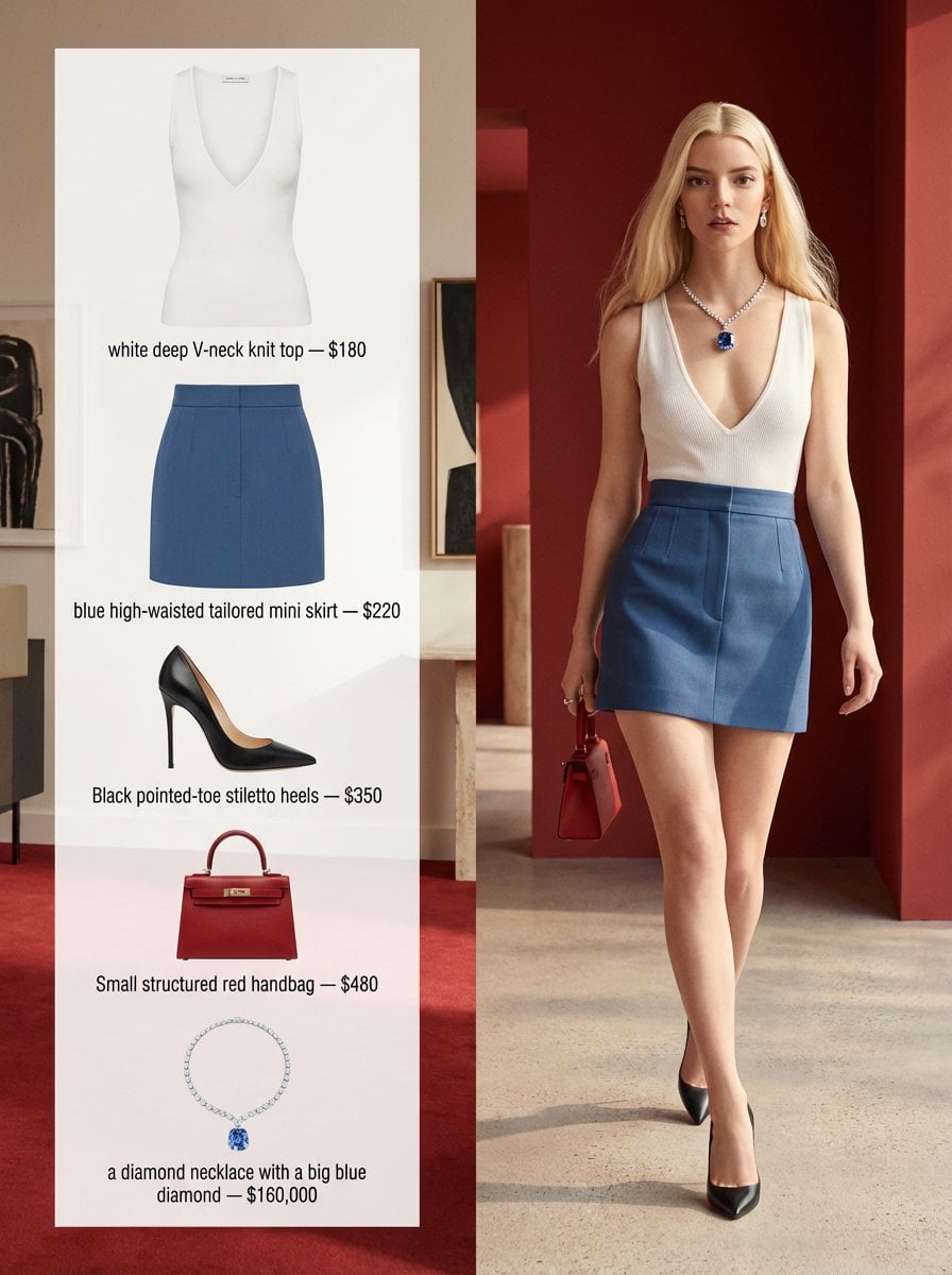 A refined fashion editorial image with a 3:4 aspect ratio, split into…