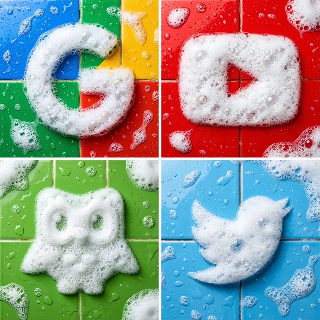 Create a soap foam sculpture in the exact shape of the uploaded logo,…
