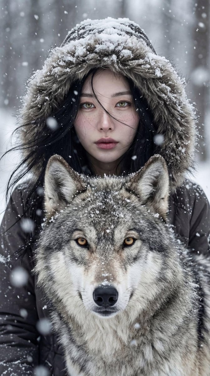 Objective Create a breathtaking cinematic winter portrait depicting a…