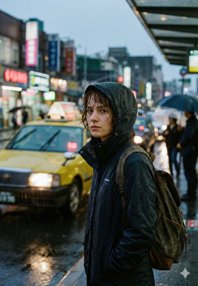 project type cinematic image title Rain Doesn’t Pause the City creati…