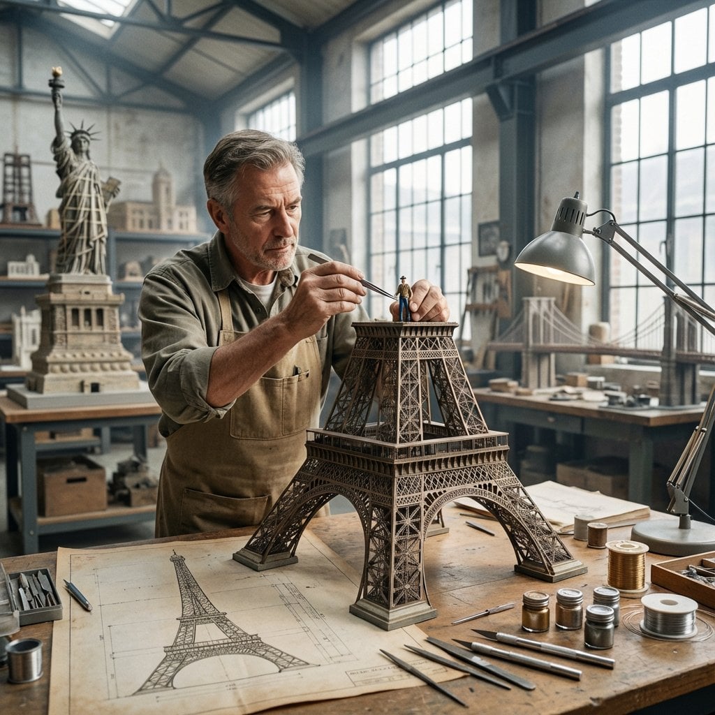 Do this for Eiffel Tower: Input Variable: [INSERT STRUCTURE] System Instruction: Act as a Cinematic Director.…