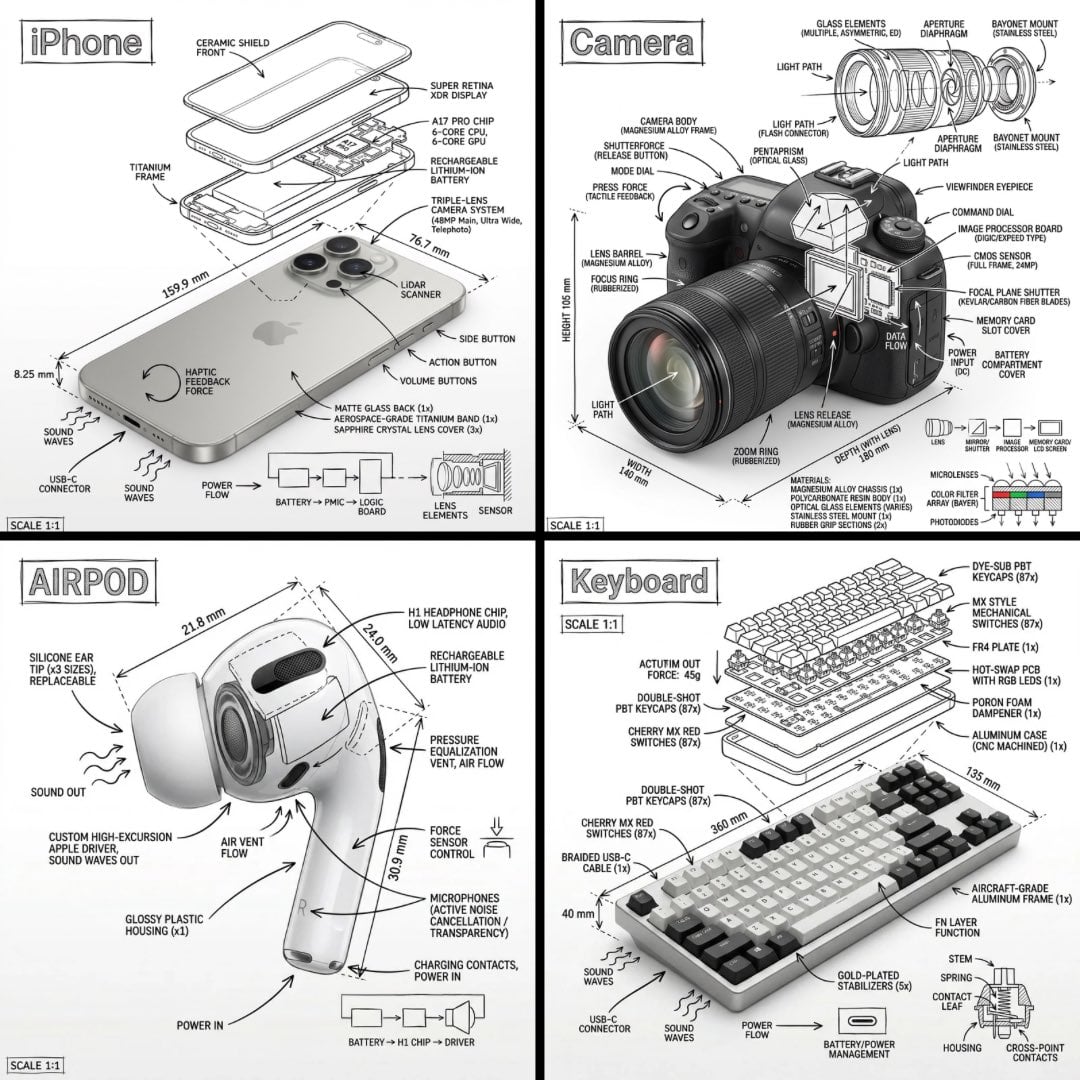 Create an infographic image of [OBJECT], combining a realistic photog…