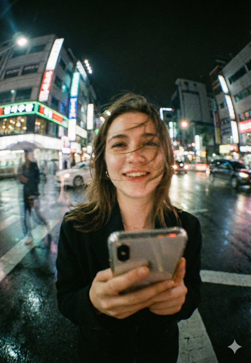 model gemini-nano-banana-pro mode image 4 5 ultra cinematic realism busy neon-lit city street at night wet ro…