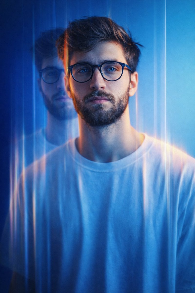 Create a cinematic, high-fashion half-length portrait of me with a dreamy editorial vibe. Use multi-exposure…