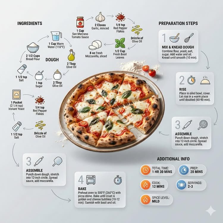 Ultra-clean modern recipe infographic. Showcase [FOOD] in a visually…
