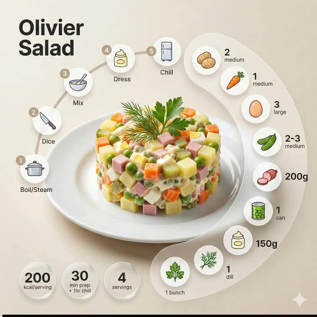 Minimalist modern recipe infographic featuring [DISH NAME], presented in a clean top-down / 3-quarter food ph…