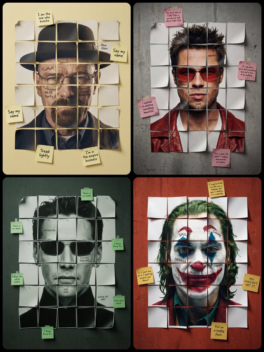 A minimalist cinematic colored poster featuring a [Character Name]’s…