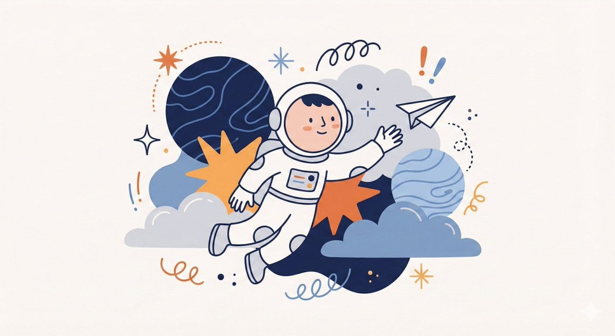 Create a whimsical, playful illustration featuring [CHARACTER / SUBJE…