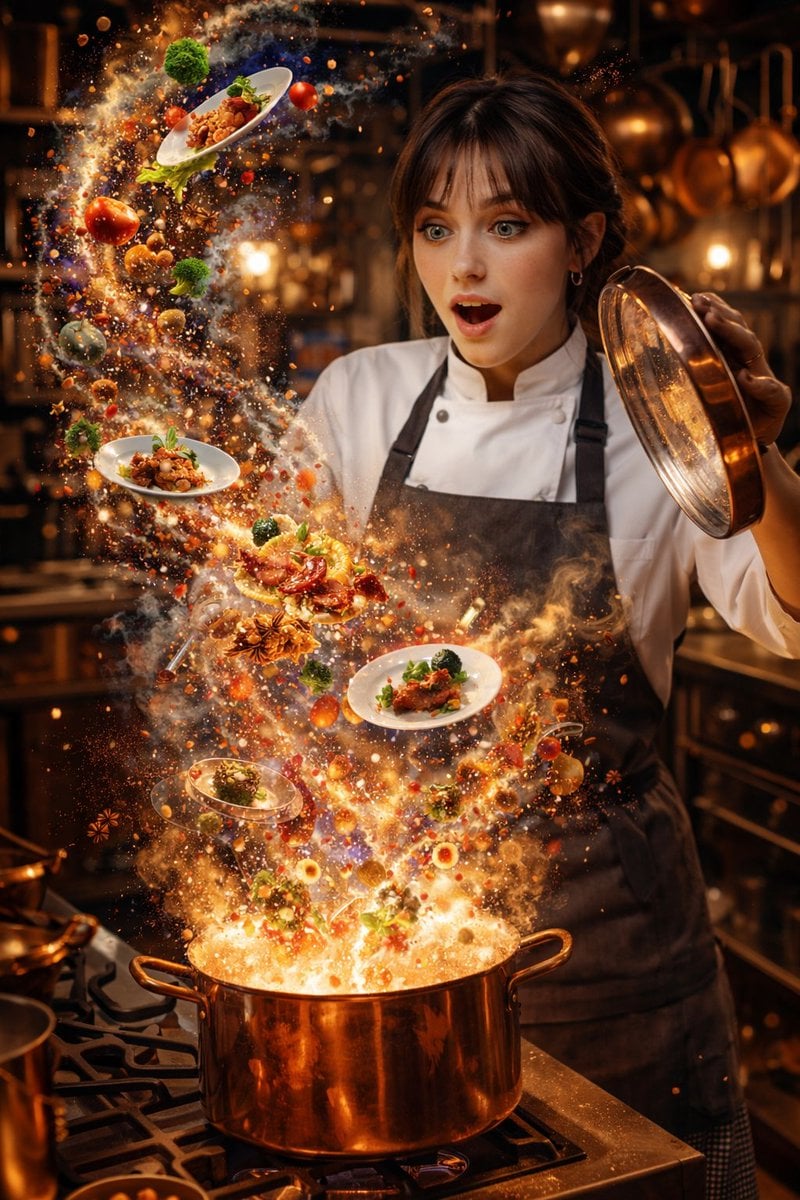 A hyper-realistic, high-speed commercial photograph featuring a man w…