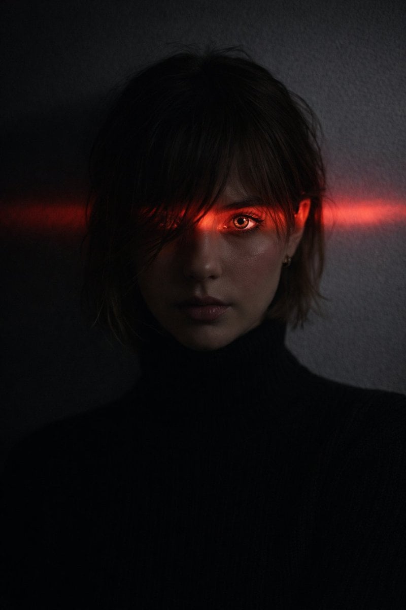Ultra-realistic dramatic portrait of a man or woman (from uploaded im…