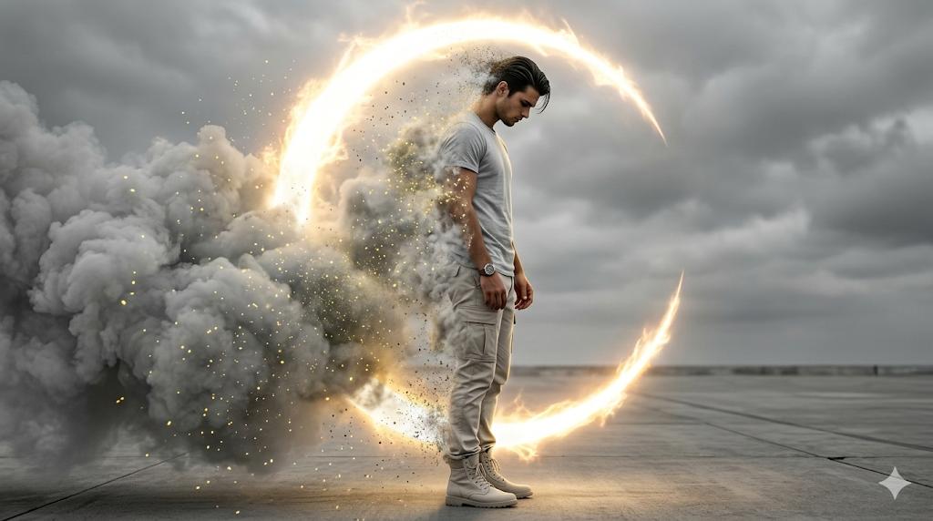 Create an ultra-realistic, cinematic 8K image with high-contrast dramatic lighting and a photo-real digital p…