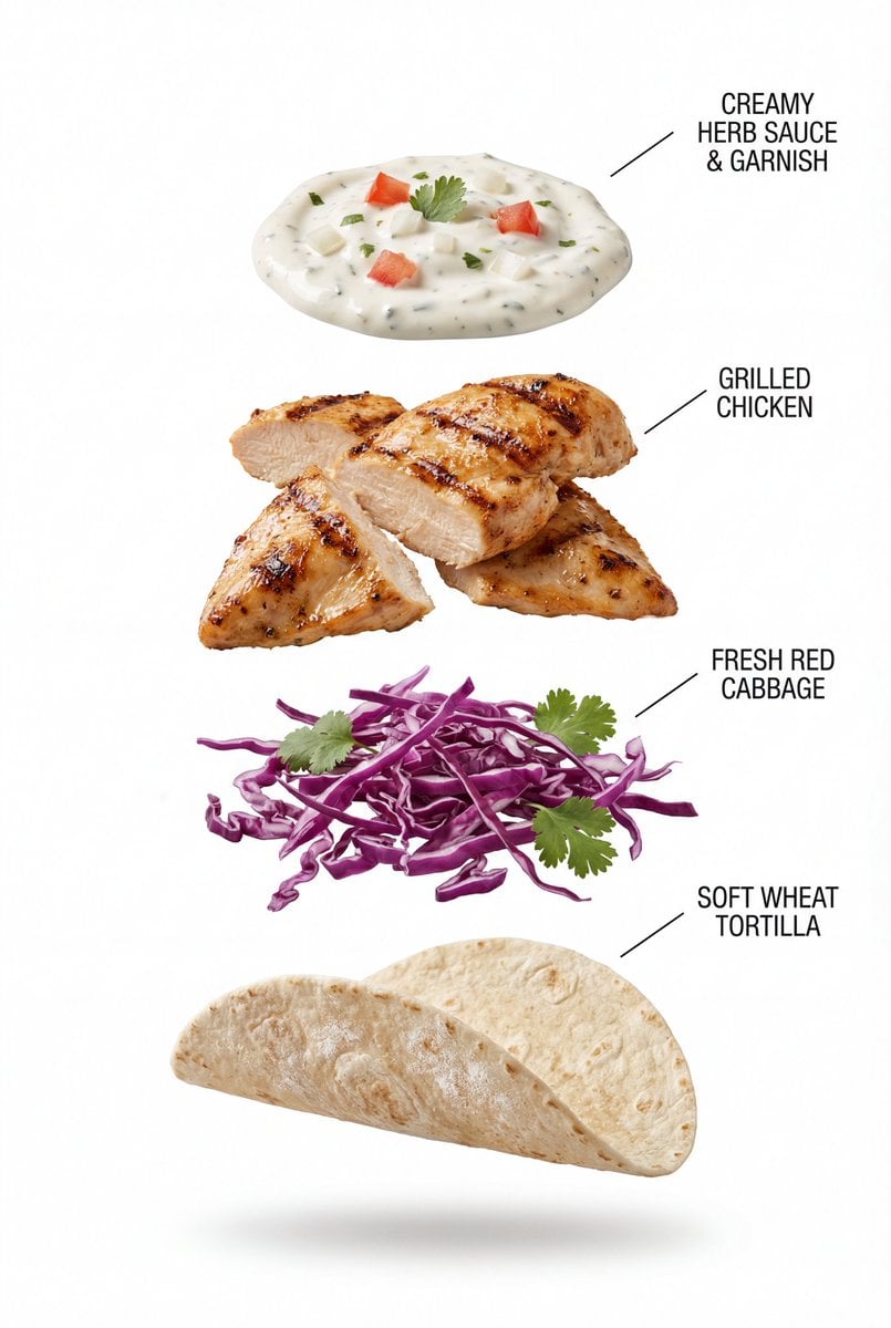 A high-quality, professional product photograph of a grilled chicken…