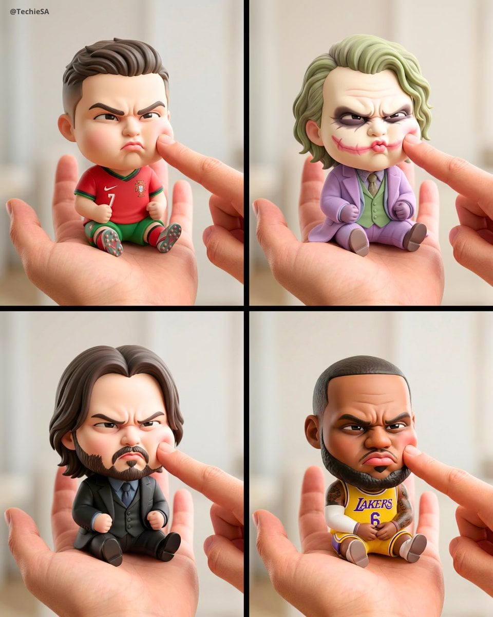 A mini chibi version of the character in the uploaded image, with a b…