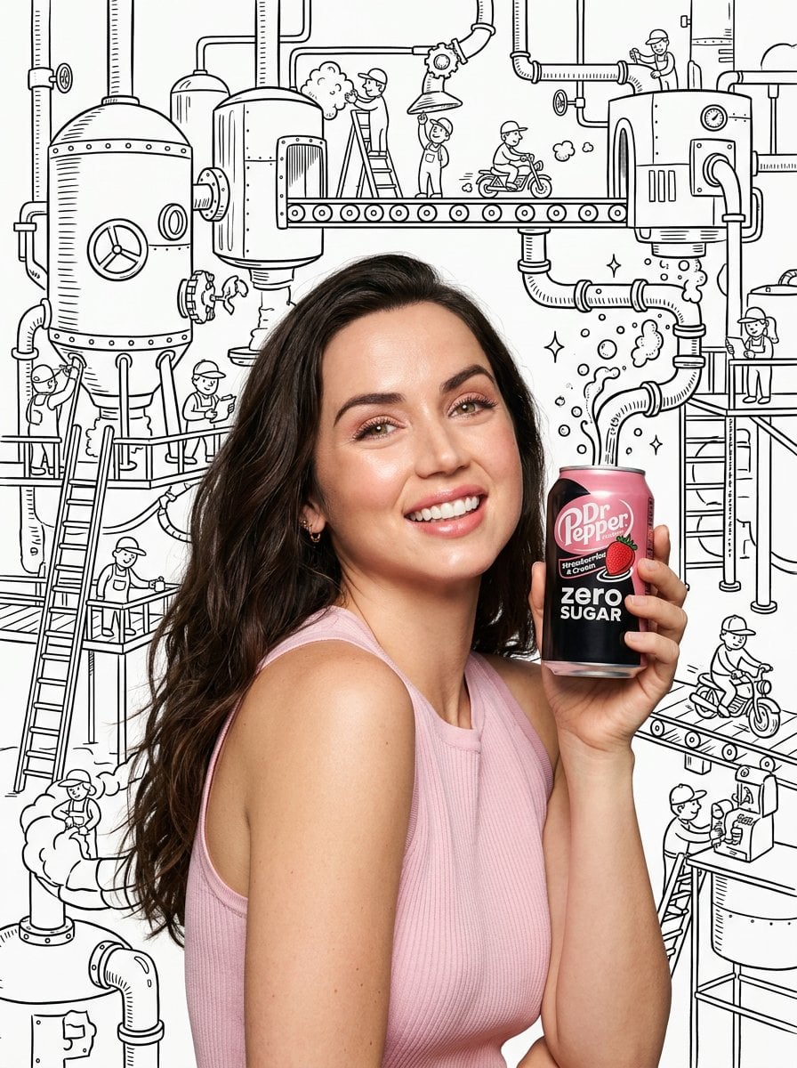 A high- realistic photograph of Ana de Armas with glowing skin long d…