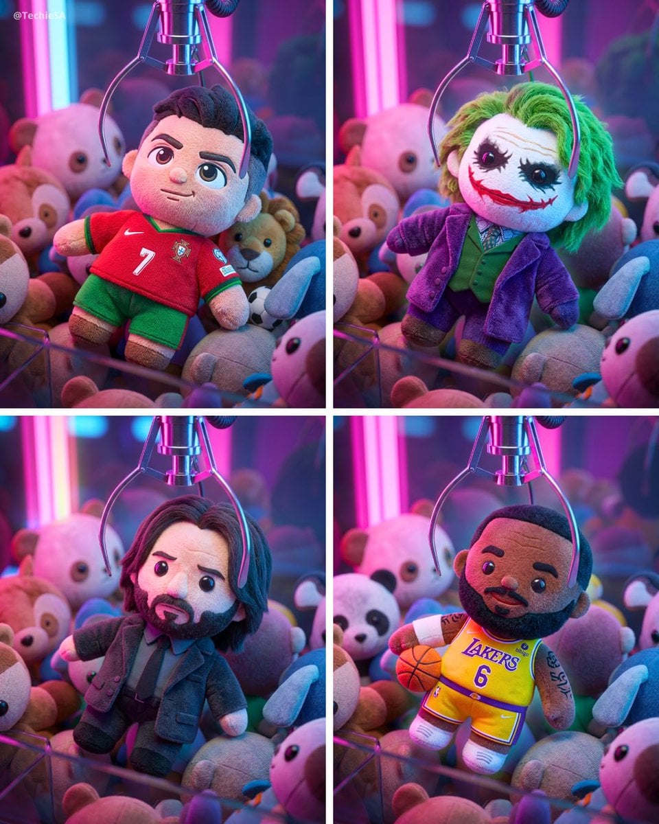 Cute 3d cartoon plush style transforming the person from the referenc…