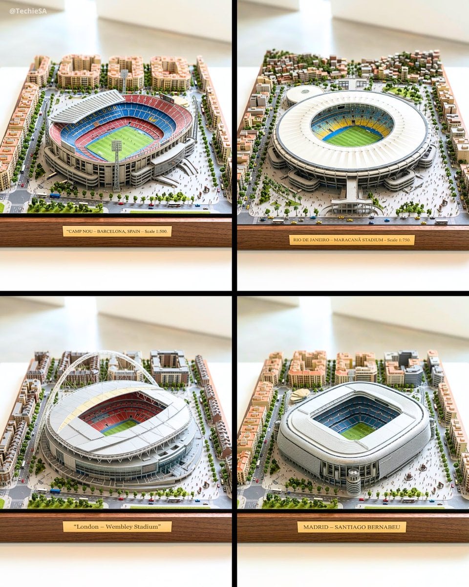 Ultra-detailed large-scale miniature diorama of [STADIUM NAME] in [CI…