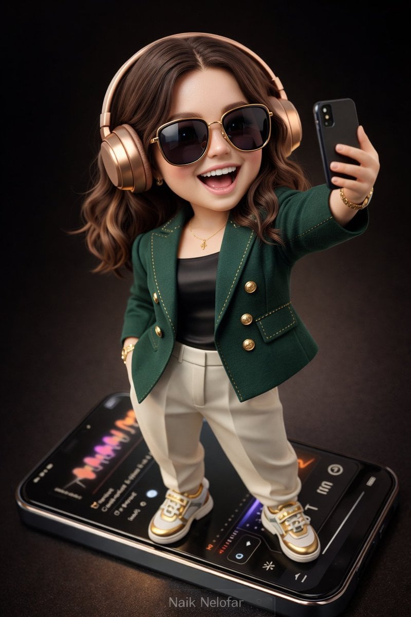 Create a high-detail 3D semi-realistic chibi character with slightly…