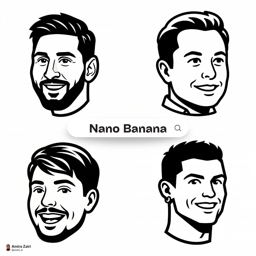 Create a clean high-contrast vector mascot icon in Notion-style artwork based on [person description]. Show o…