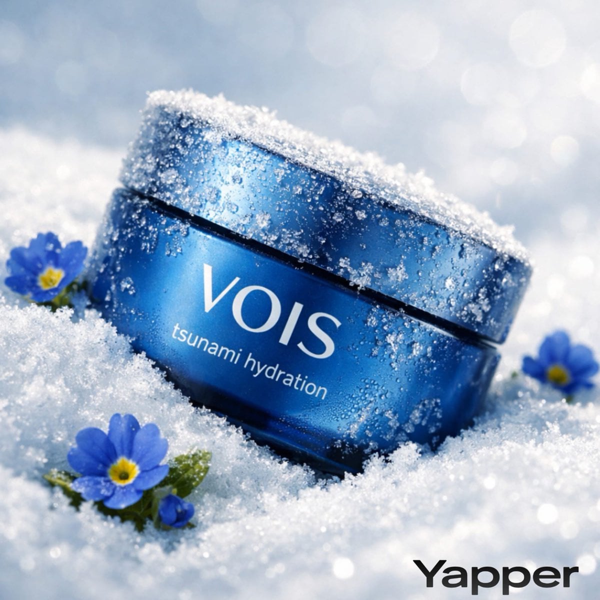 photorealistic skincare product photography product name VOIS – tsuna…
