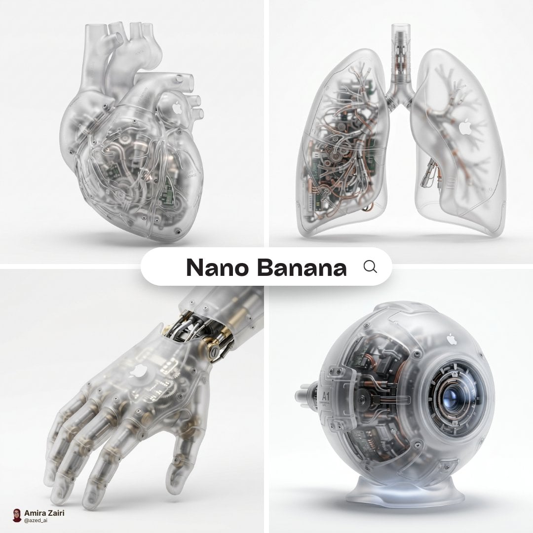 A hyper-realistic 3D anatomical human [organ] made from semi-transluc…