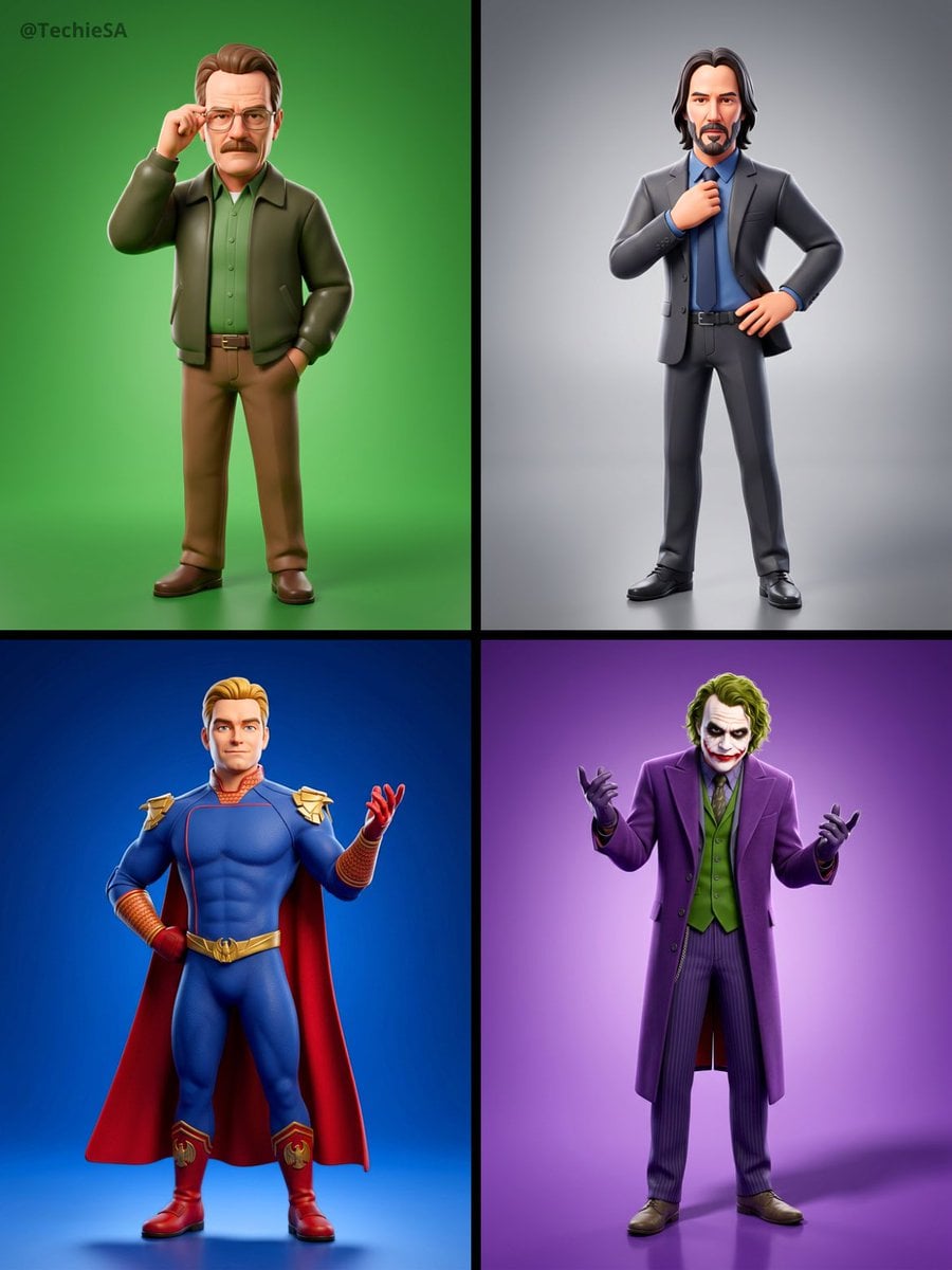 Transform the referenced person into a premium stylized 3D animated c…