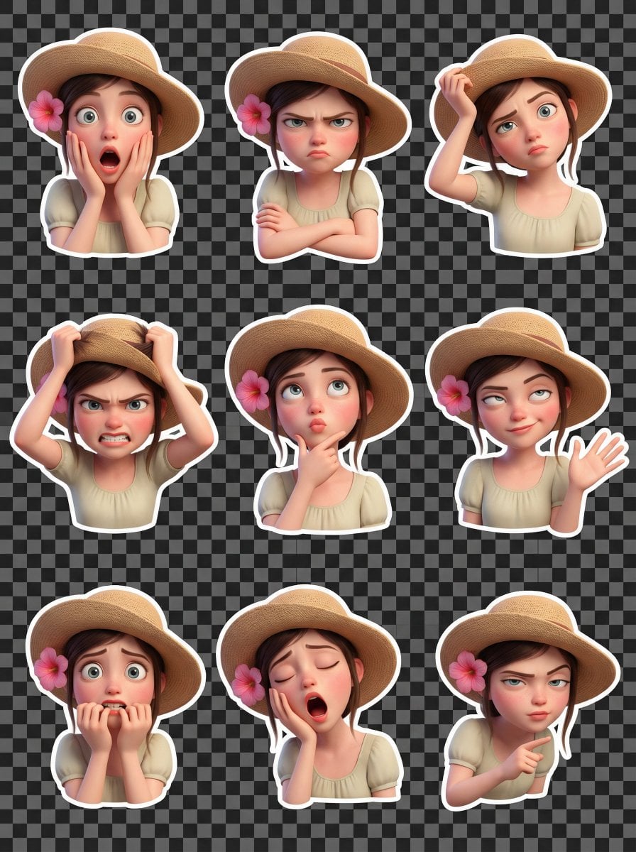 Using the uploaded selfie as the ONLY and exclusive face reference, generate a Pixar-style 3D character stick…
