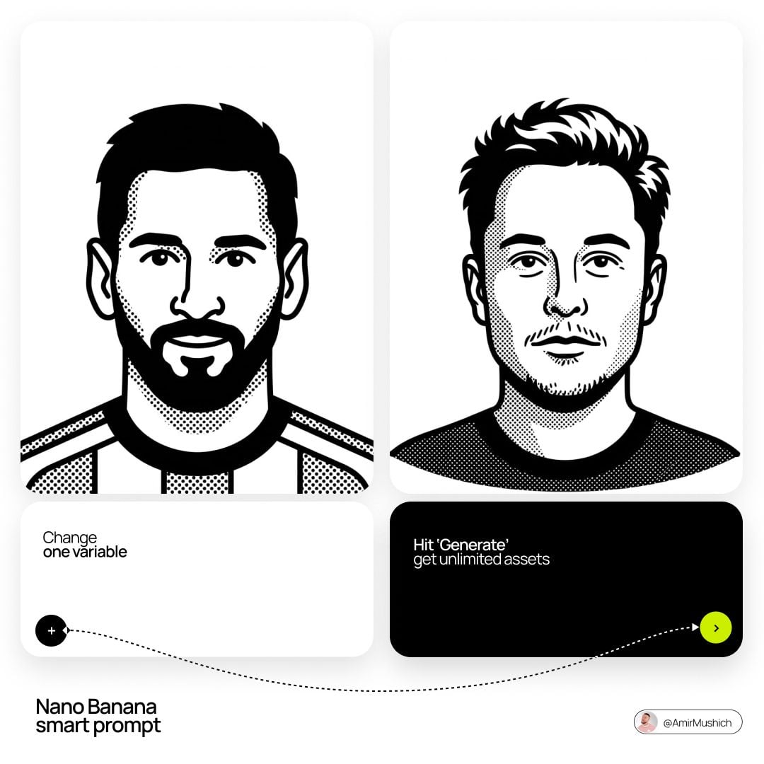 A minimalist, black-and-white flat vector illustration portrait of [N…