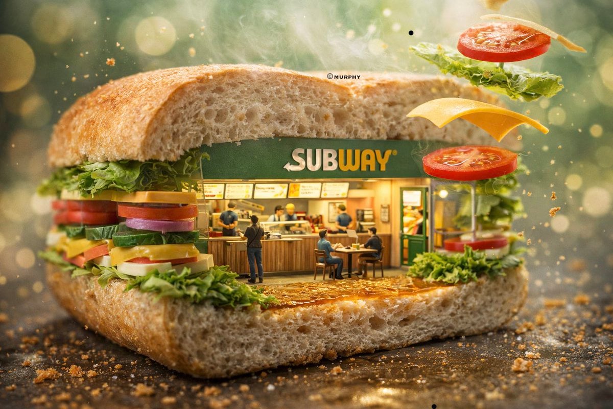 Ultra-realistic 3D miniature diorama of a [BRAND NAME] environment bu…