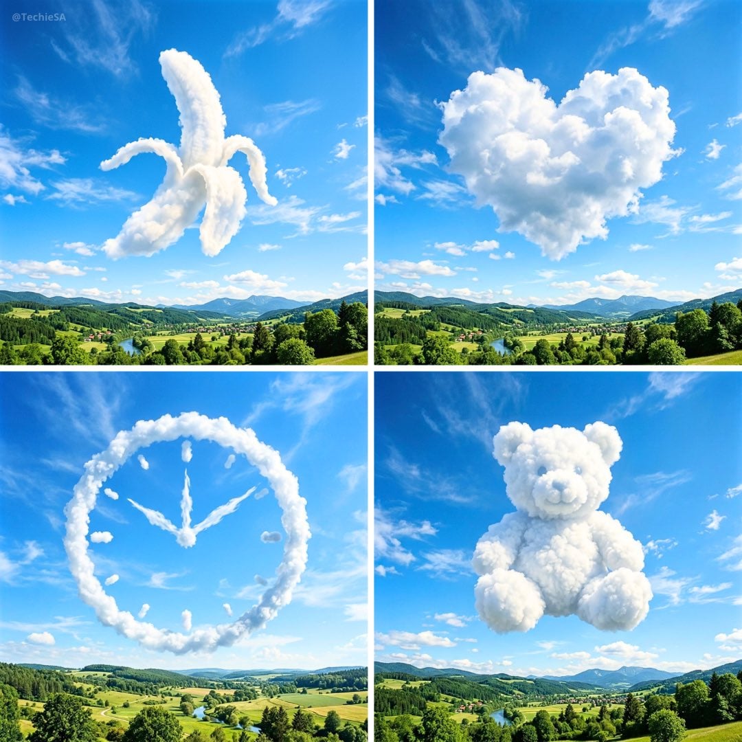 Create an ultra-realistic sky scene where soft, natural cloud formati…