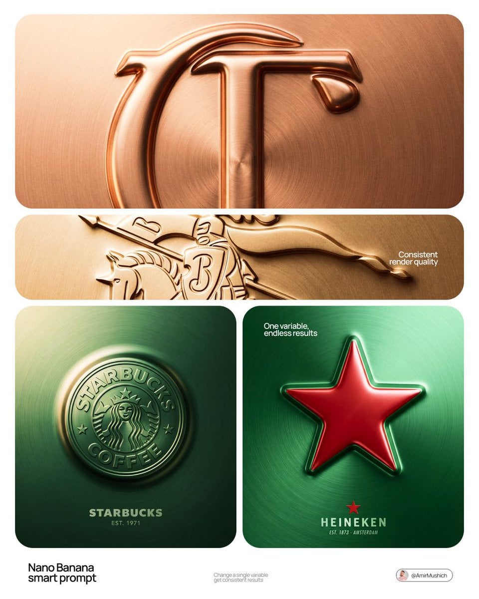 BRAND NAME + Act as a Senior CGI Artist and Brand Identity Director specializing in premium logo materializat…