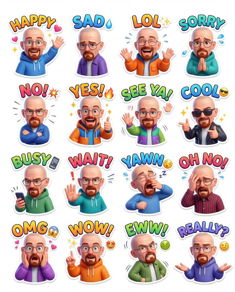 task premium animated sticker pack ref image use only uploaded identi…