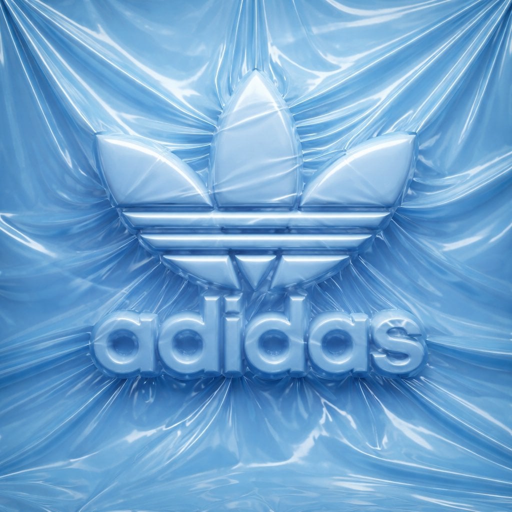 logo completely wrapped in a single layer of elastic plastic or shrin…