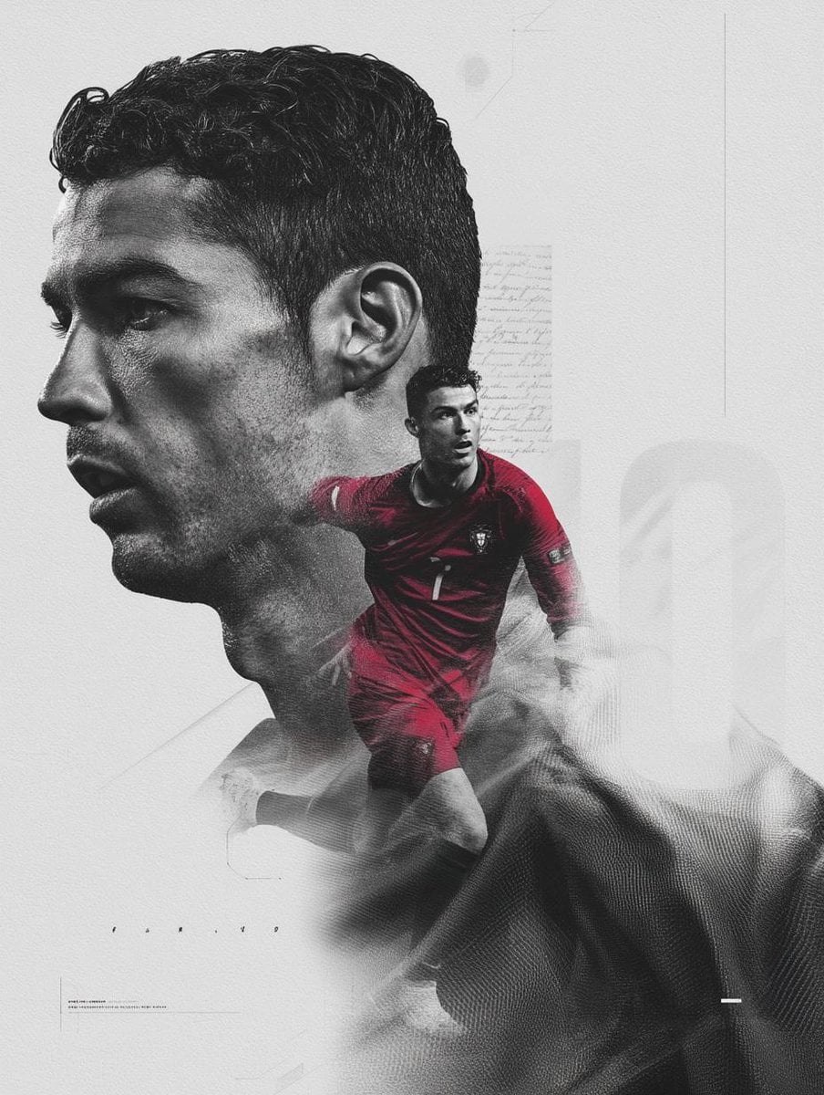 A dramatic double exposure portrait of a professional football player…