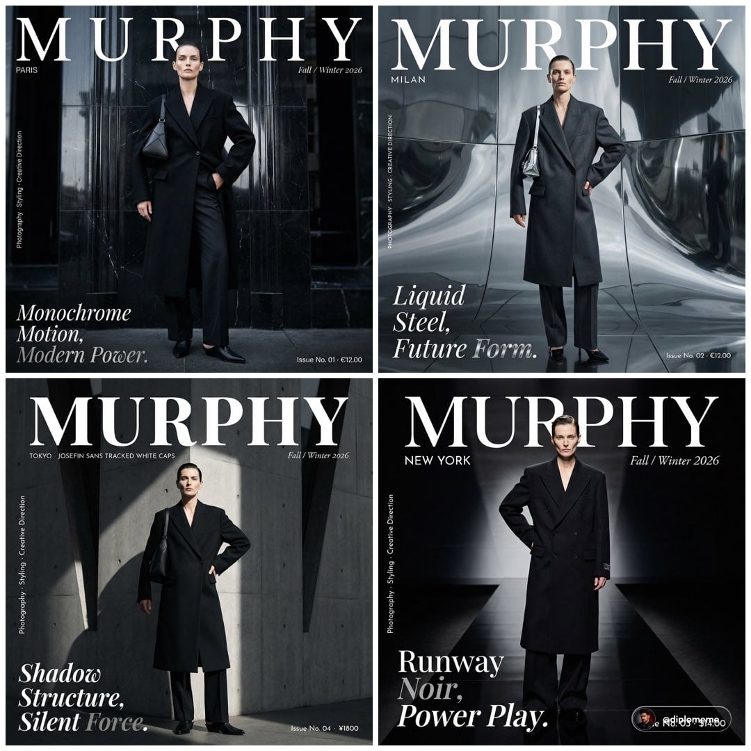 Murphy magazine fashion editorial photograph. Androgynous model early…