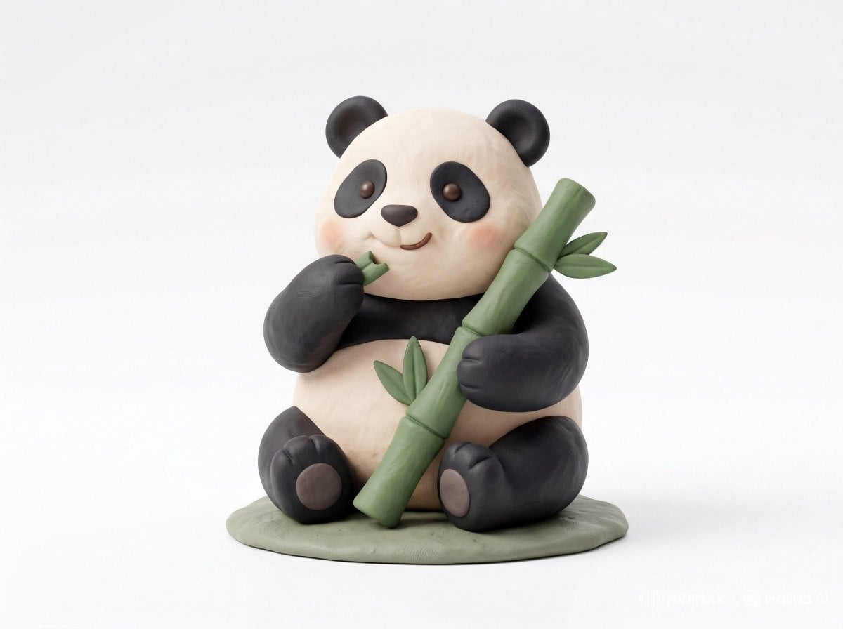 Cute 3D render of a [subject], matte surface, kneaded clay icon style…