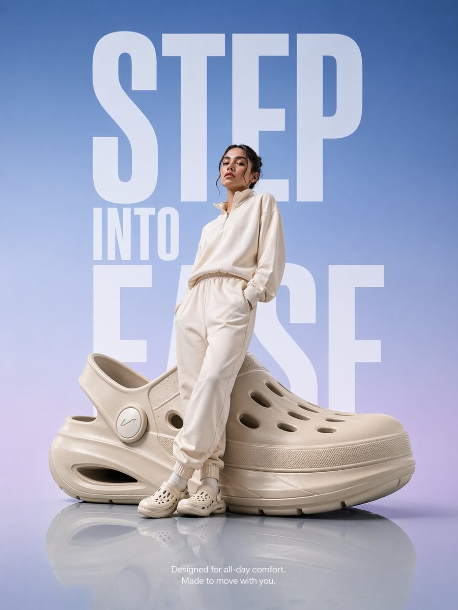A hyper-realistic premium product advertisement featuring an oversize…