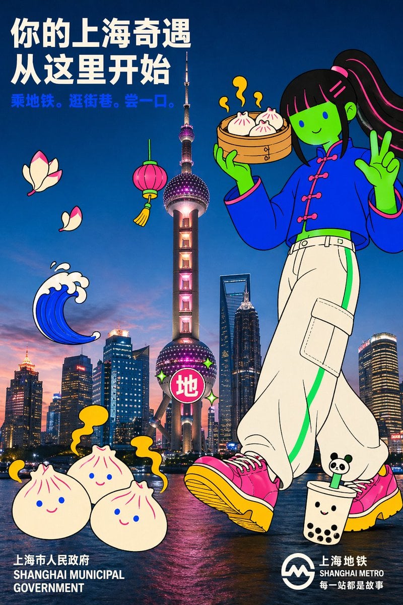style id photo-flat-doodle-campaign-poster style name Photo × Flat-Do…