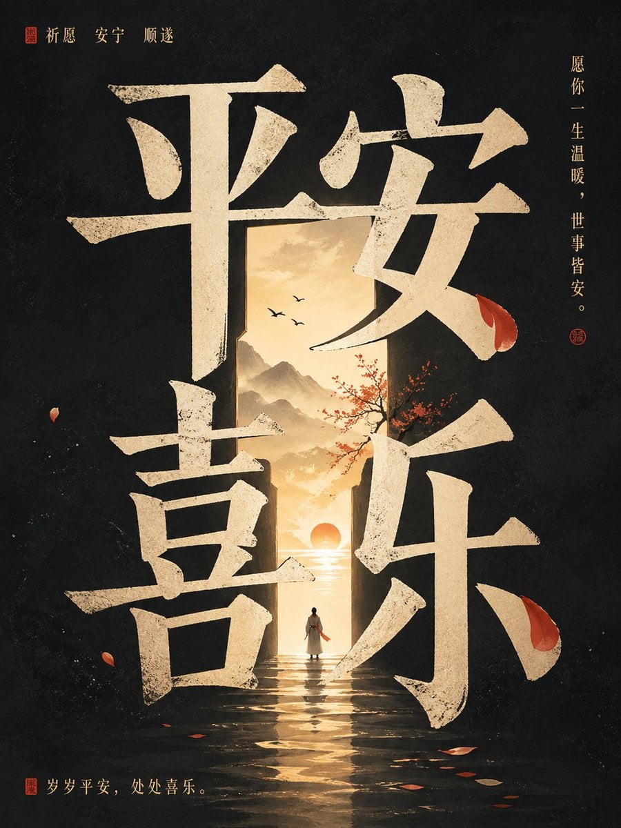 高级概念海报，竖版 3:4，核心文字为[输入文字] 请先深度理解'[输入文字]'的表层含义、深层寓意、情绪气质、文化联想、人物命运感与隐含张力，再决定最适合它的画面风格、构图方式、色彩气质和视觉隐喻。 画面风格必须由词…