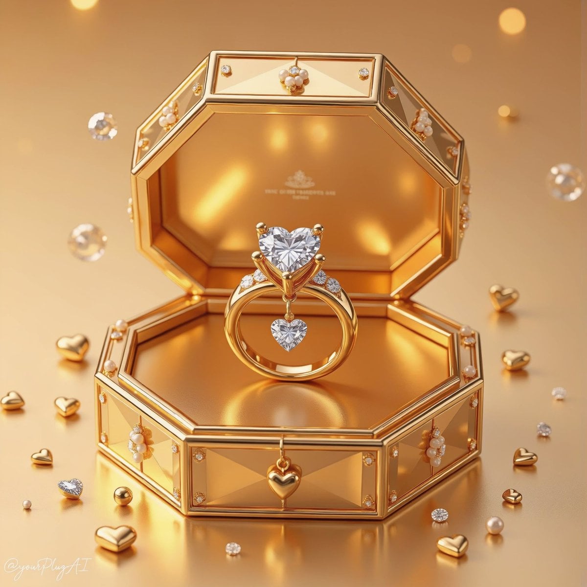 Create a hyper-realistic luxury product photography scene featuring […