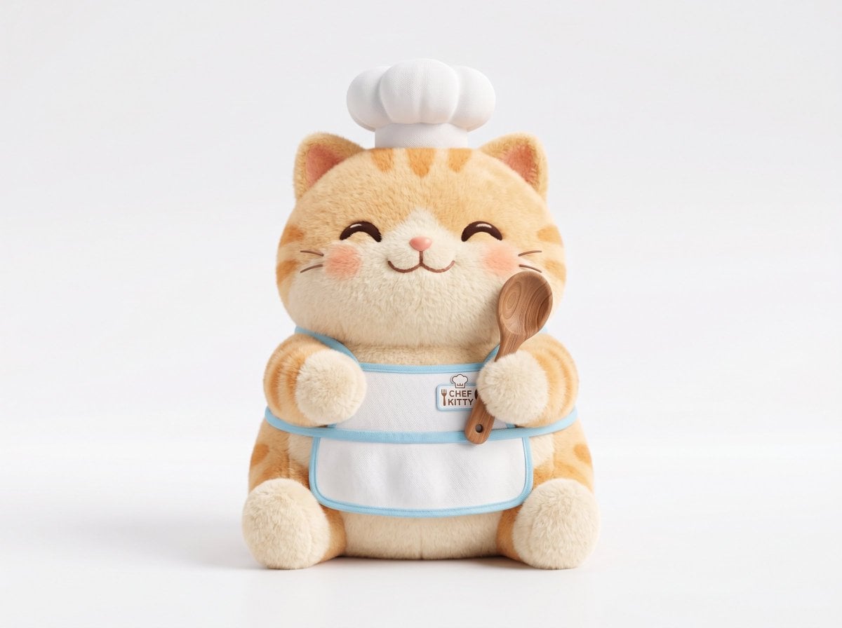 A soft plush 3D model of a [subject] with [key detail], rendered in a…