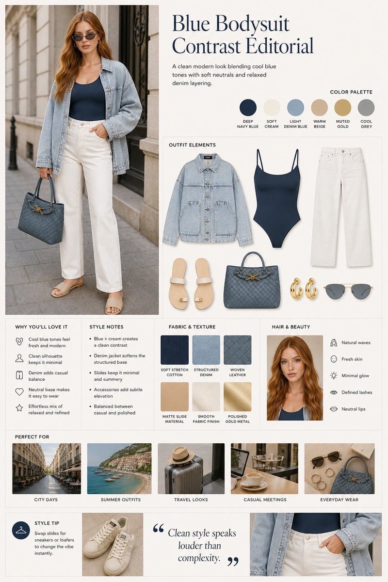 Fashion editorial layout, split design with model photo on the left a…