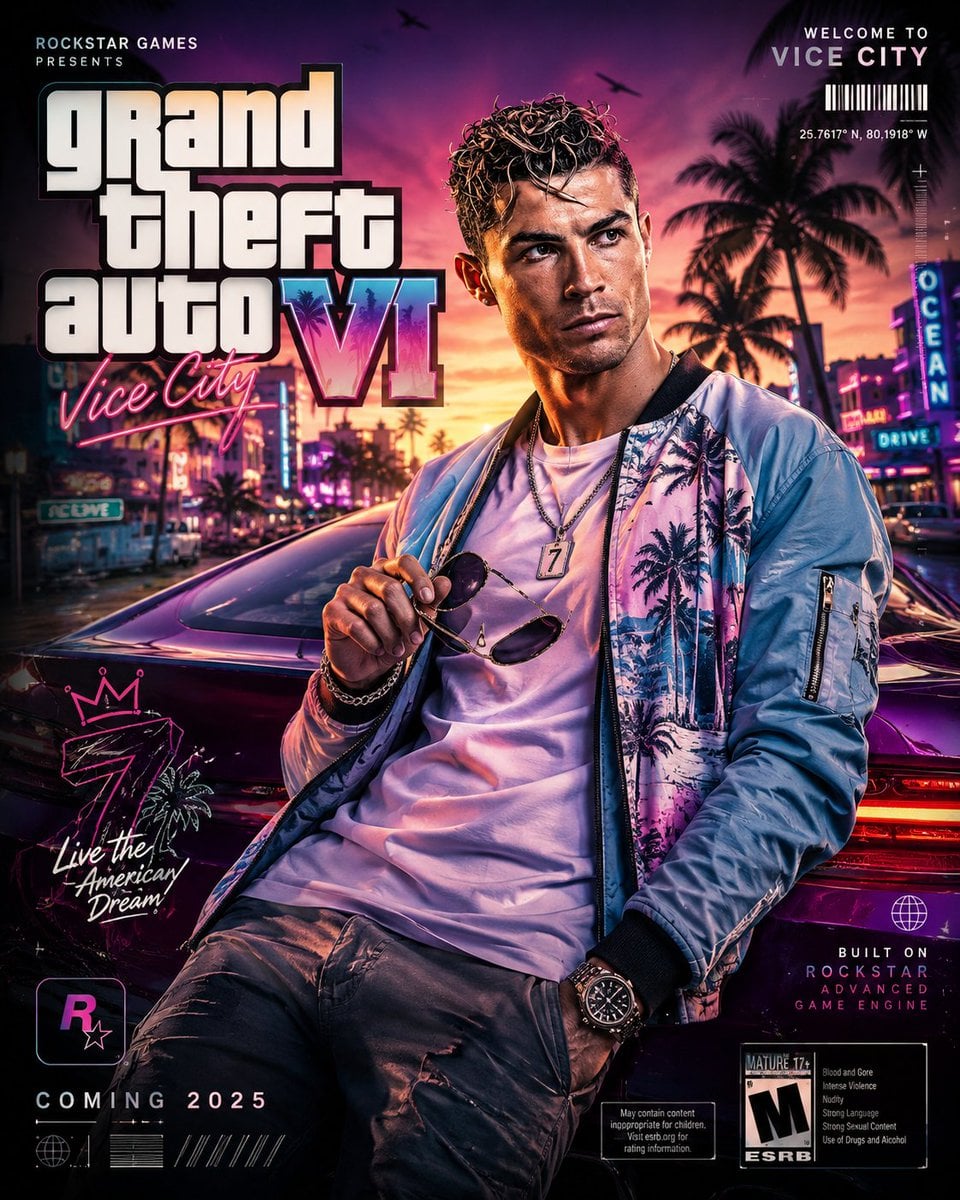 Create a highly detailed 8K portrait poster inspired by the iconic vi…