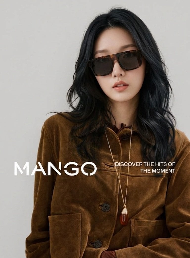 ​High-end fashion editorial photography, portrait of a young East Asi…