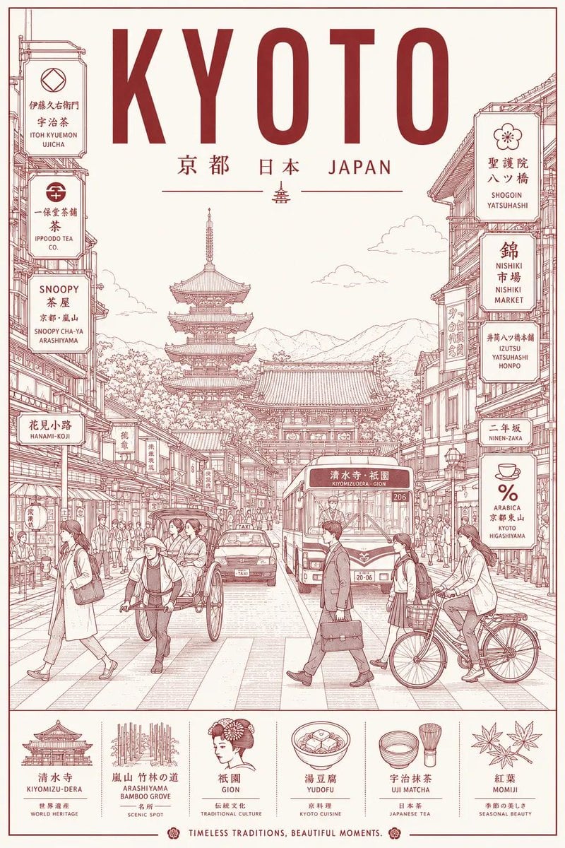 Create an ultra-high-resolution minimalist line-art travel poster of…